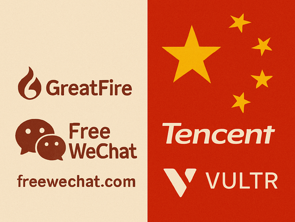 FreeWeChat : l’américain Vultr se plie à la censure chinoise